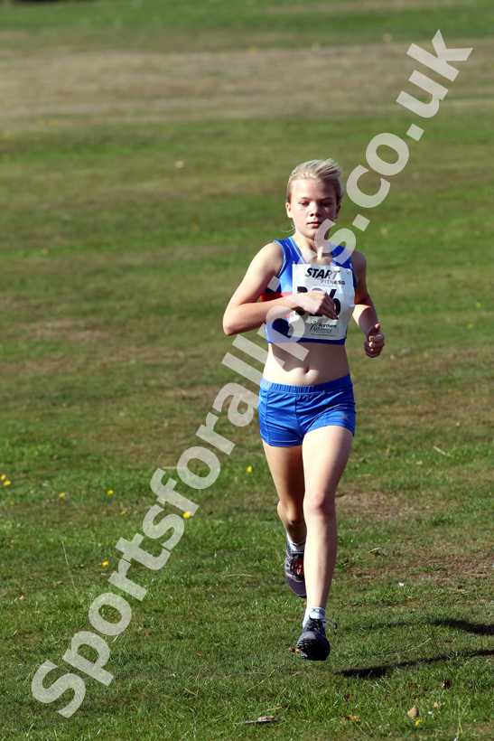 Megan Taylor (Manchester Harriers), under-11 girls, Northern Cross Country Relay, Graves Park, Sheffield